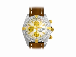 Breitling Chronomat Evolution B1335653 Stainless Steel & 18K Yellow Gold 43mm Mens Breitling