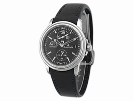 BlancPain Leman Timezone Dual Time Stainless Steel Mens BlancPain