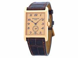 Patek Philippe "Gondolo" 5109-R 18K Rose Gold & Leather 30mm Mens Patek Philippe