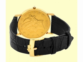 Corum 1895 Twenty Dollar U.S. Coin 18K Yellow Gold Mens Corum
