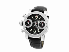 Graham "Swordfish" Stainless Steel & Leather Automatic 46mm Mens Graham