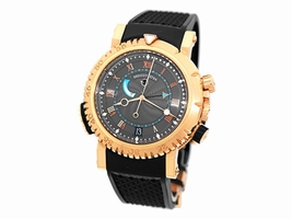 Breguet "Marine Royale Alarm" 18K Rose Gold Mens Strap Breguet