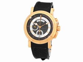 Breguet Marine Chronograph 18K Rose Gold Strap Mens Breguet