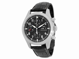 IWC "Classic Pilot" Stainless Steel Automatic Chronograph Strap  Mens  . IWC
