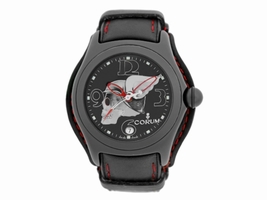 Corum Bubble Night Flyer Black PVD Stainless Steel Automatic Mens Strap Corum