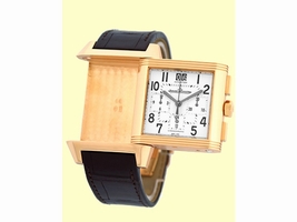 Jaeger LeCoultre "Reverso Squadra GMT" Chronograph 18K Rose Gold Strap  Jaeger LeCoultre