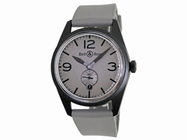 Bell & Ross Vintage BR123-95-SC-13315 Commando Edition Stainless Steel Matte Black PVD Finish Automatic Mens Strap Bell & Ross