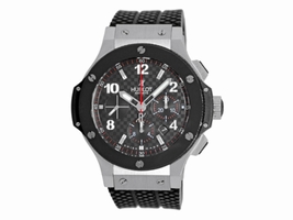 Hublot "Big Bang" Stainless Steel/Ceramic & Rubber Automatic 44mm Mens |