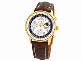 Breitling Navitimer Montbrillant Olympus H19350 18K Yellow Gold 42mm Mens Breitling