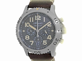 Breguet "Type XXI" 3817ST/X2/3ZU Stainless Steel & Leather Automatic 42mm Mens Breguet