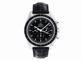 Omega Speedmaster Professional 31133423001002 Chronograph Black Dial Black Leather 42mm Mens Omega