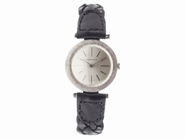 Longines 14K White Gold & Leather 30mm Longines