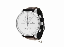 IWC Portuguese IW3714 Chronograph White Gold Automatic 41mm Mens |