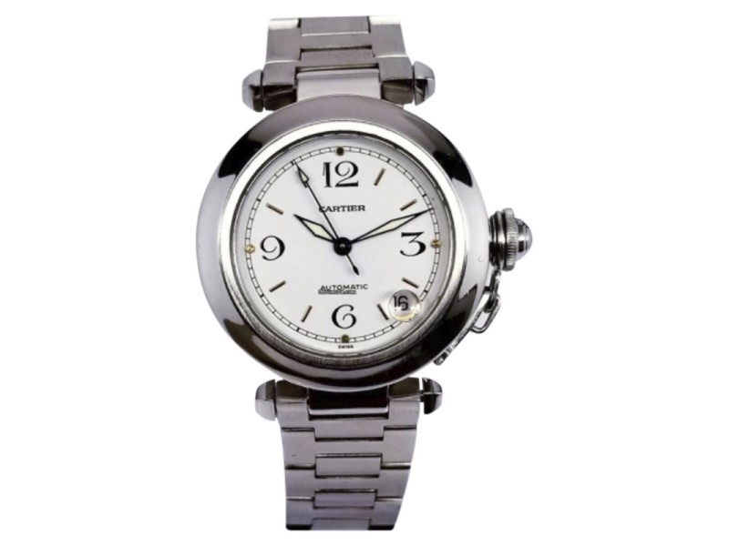 Cartier Pasha C 2324 Stainless Steel & White Dial 35mm Unisex Cartier