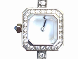 Corum Stainless Steel & Diamonds Bezel White Dial Womens Corum