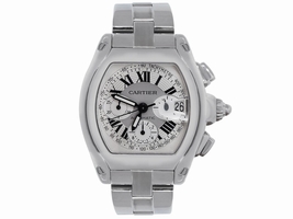 Cartier Roadster XL 2618 Stainless Steel Chronograph Dial 40mm Mens Cartier