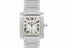 Cartier Tank Francaise 2302 Stainless Steel 28mm Womens Cartier