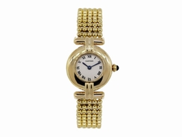 Cartier 18K Yellow Gold 24mm Womens Vintage 1980s Cartier