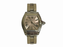 Cartier Roadster 2675 Stainless Steel & Pink Dial 30mm Womens Cartier