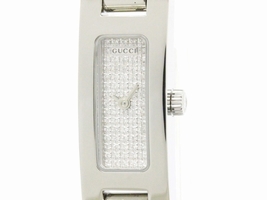 Gucci 3900L Stainless Steel & Diamond Dial Quartz 12mm Womens Gucci