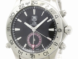 Tag Heuer Link WJF2115 GMT Tiger Woods Stainless Steel Automatic 41mm Mens Tag Heuer