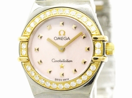 Omega Constellation 1368.73 18K Pink Gold & Stainless Steel Quartz 25mm Womens Omega