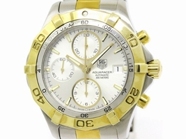 Tag Heuer Aquaracer CAF2120 Gold Plated / Stainless Steel Automatic 42mm Mens Tag Heuer