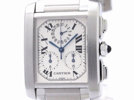 Cartier Tank Francaise W51001Q3 Stainless Steel Quartz 28mm Mens Cartier