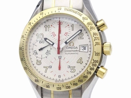 Omega Speedmaster 3313.33 Automatic 18K Yellow Gold & Stainless Steel 39mm Mens Sports Omega