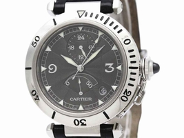 Cartier Pasha W3105055 Platinum and Stainless Steel Automatic 38mm Mens Dress Cartier