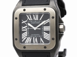 Cartier Santos 100 W2020010 Titanium Automatic 38mm Mens Dress Cartier