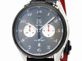 Tag Heuer Carrera CAR2C14 Stainless Steel & Leather Automatic 45mm Mens Sports Tag Heuer