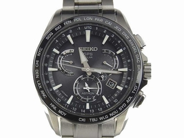 Seiko Astron 8X53-0AD0 Stainless steel and Ceramic Black 45mm Mens Wrist Seiko