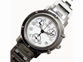 Hermes Clipper CL1.310 Stainless Steel Quartz with White Dial 30mm Womens Hermes