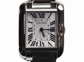 Cartier Tank Anglaise W5310036 Pink Gold / Stainless Steel Womens 22.7mm Quartz Cartier