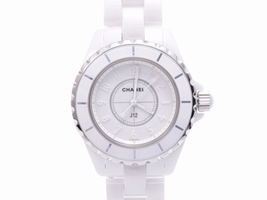 Chanel J12 Ceramic with White Dial 33mm Mens Chanel