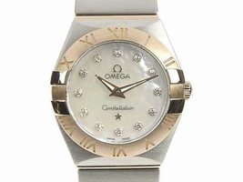 Omega Constellation 123.20.24.60.55.001 Two Tone Stainless Steel Quartz 24mm Womens Omega