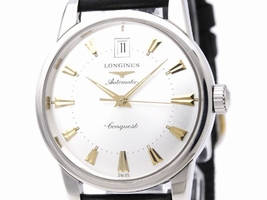 Longines Conquest L1.611.4 Stainless Steel and Leather Automatic 35mm Mens Longines