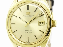 IWC Yacht Club C.8541B 18K Yellow Gold and Leather 36mm Unisex IWC