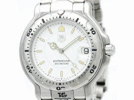 Tag Heuer 6000 WH1111 Stainless Steel Quartz 38mm Mens Tag Heuer