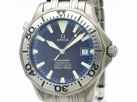 Omega Seamaster 2231.80 Titanium Blue Dial Automatic 41mm Mens Omega