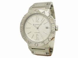 Bulgari BB38SS Stainless Steel White Dial Automatic 38mm Mens Bulgari
