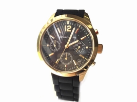 Michael Kors MK5408 40mm Jet Set Black Chronograph Silicone Michael Kors