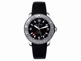 Blancpain GMT Trilogy Series Diver Stainless Steel & Leather 40mm Blancpain