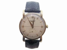 Longines 14K Yellow Gold Hand Winding Vintage 32.6mm Mens Longines