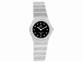 Omega Constellation 1465.51.00 Stainless Steel and Diamond 22.5mm Quartz Women Omega