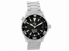 Omega Seamaster 2252.50.00 Stainless Steel Black Wave Dial Automatic 36.25mm Mens Omega