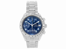 Omega Speedmaster Date 3513.82.00 Stainless Steel Blue Arabic Dial Automatic 39mm Mens Omega