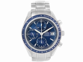 Omega Speedmaster Date 3212.80.00 Stainless Steel Blue Dial Automatic 40mm Mens Omega