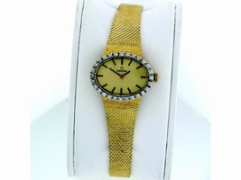 Omega 14K Yellow Gold Diamond Vintage 26mm Womens Omega